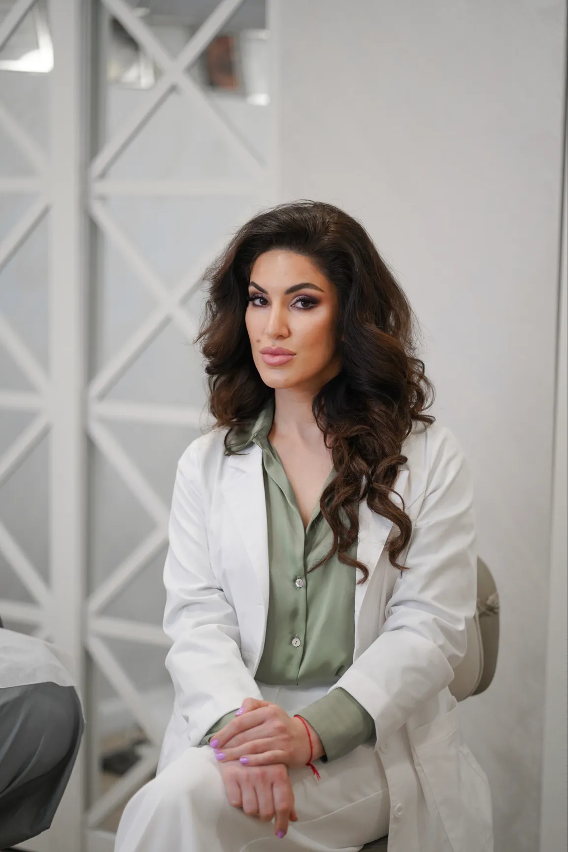 Rolanna, licensed esthetician and acne specialist, in her treatment room