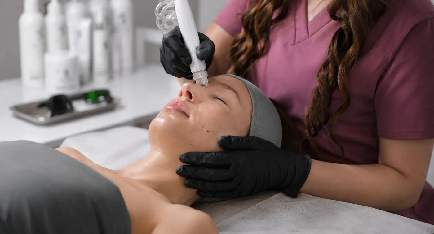 Hydroderm Facial hydradermabrasion treatment at SI Glam Glow in Staten Island