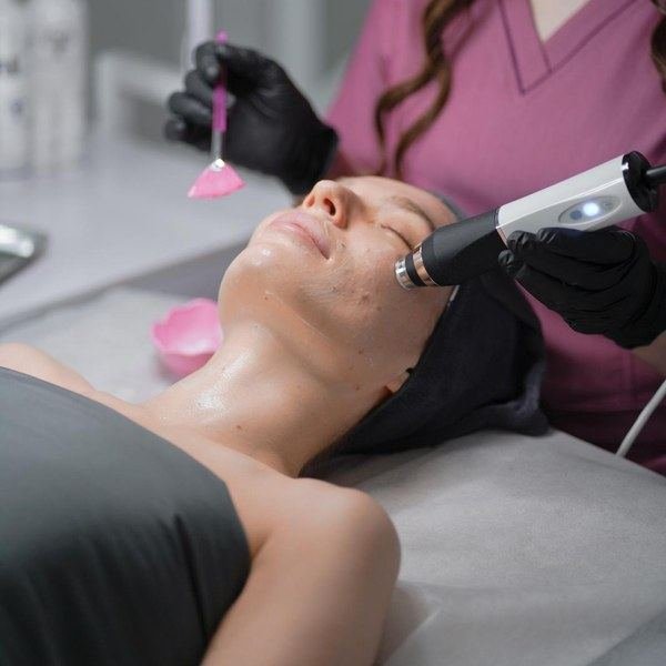 Detox lymphatic massage step of Glo2Facial